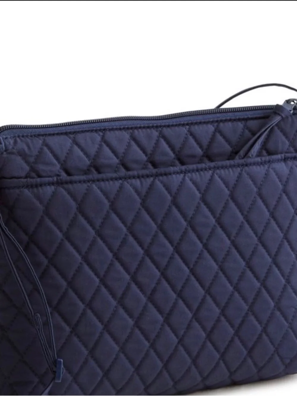 Vera Bradley Quilted Navy Crossbody Cosmetic Clutch